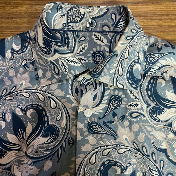 Eton paisley Super Slim Fit shirt - Picture 2 of 4